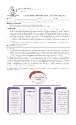 Guia Primera Guerra Mundial