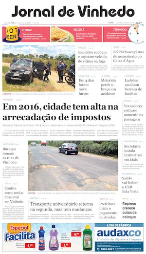 Jornal De Vinhedo Sabado 18 De Fevereiro De 2017 Edic 1630