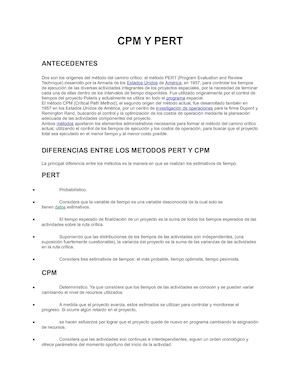 Cpm Y Pert