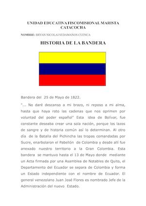 Historia De La Bandera