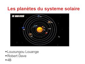 Les Planètes Du Système Solaire