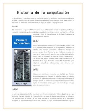 Historia De La Computación