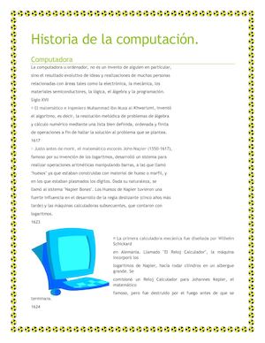 Historia De La Computación