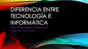 Diferencia Entre Tecnología E Informática Colegio