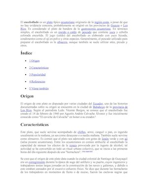 Platos Fuertes Ecuatorianos