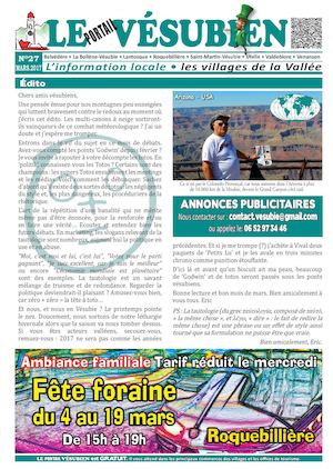 MARS 2017 - Journal gratuit de la Vésubie & Valdeblore - 06450 - Alpes Maritimes