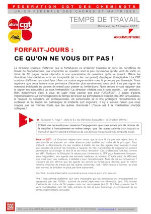 FORFAIT-JOURS : CE QU’ON NE VOUS DIT PAS !