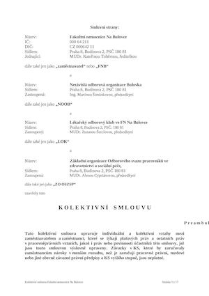 Kolektivni Smlouva Fnb