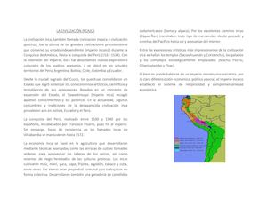 La Civilización Incaica