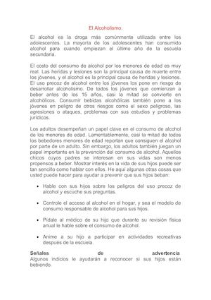 El Alcoholismo
