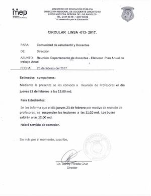 Reunion Departamento Docente