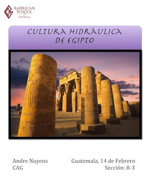 Cultura Hidráulica De Egipto