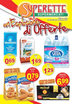 Volantino Superette dal 18 Febbraio al 3 Marzo