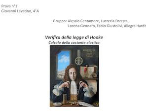 Verifica Della Legge Di Hooke