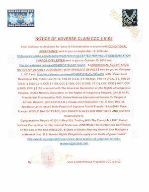 NOTICE OF ADVERSE CLAIM LAGUNA BEACH CCC § 8105(2)