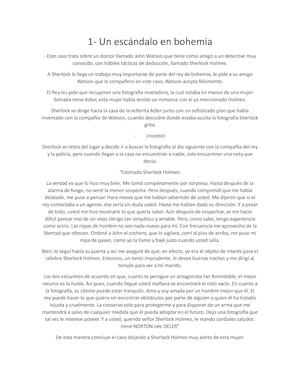 Tarea De Sherlock Holmes