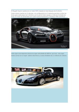 El Bugatti Veyron Cuenta Con Un Doc