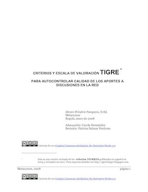 Rubrica Tigre