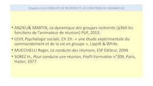 Cm Ch 4 La Conduite De Reunion Et Les Fonctions De L Animateur
