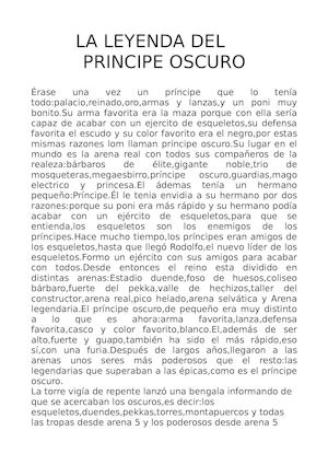 LA LEYENDA DEL PRINCIPE OSCURO