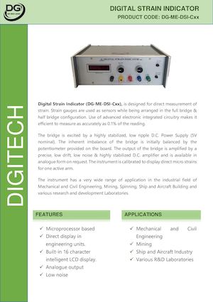 Digital Strain Indicator - Digitech Roorkee
