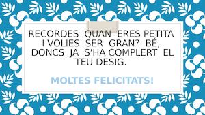 Felicitació Josefina