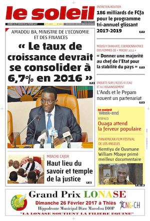 EDITION DU 25-26 FEVRIER 2017