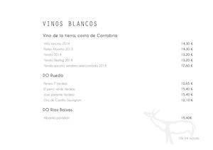 Carta de Vinos
