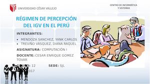 Diapositivas Percepciones del IGV