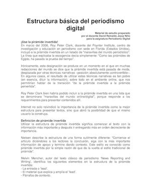 Estructura Básica Del Periodismo Digital