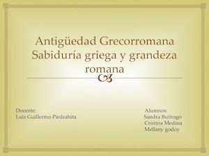 Antigüedad Grecorromana