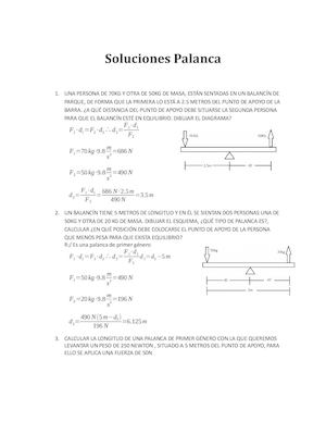 Soluciones Palanca