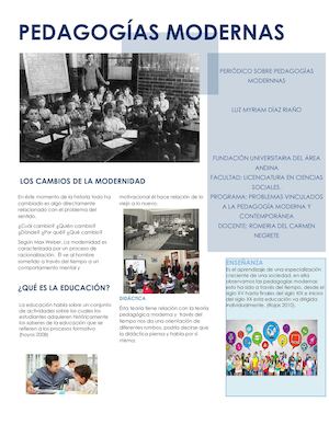 Pedagogía del modernismo