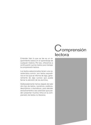 COMPRENSIÓN LECTORA 6º EP