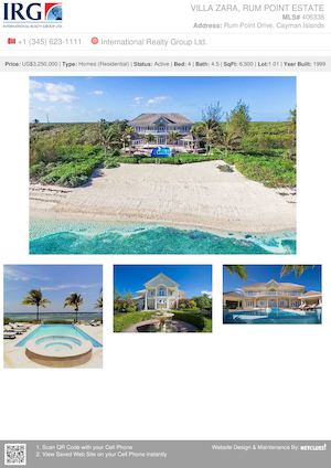 VILLA Zara, Rum Point Estate - Home for sale in the Cayman Islands