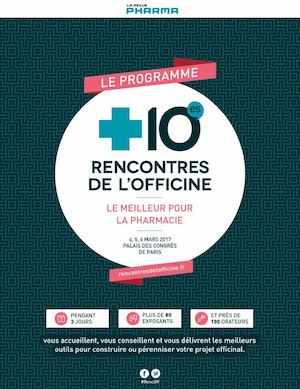 Programme des 10es Rencontres de l'officine