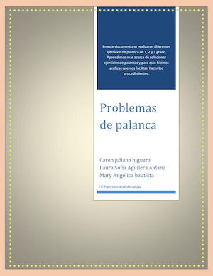 Problemas De Palancas