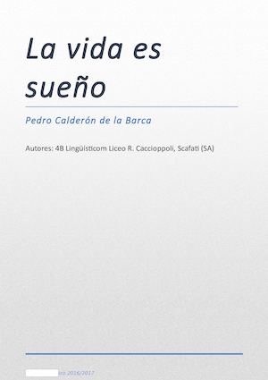4 B La Vida Es Sueno Webquest