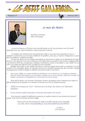 Bon Journal De Gailleres N°15