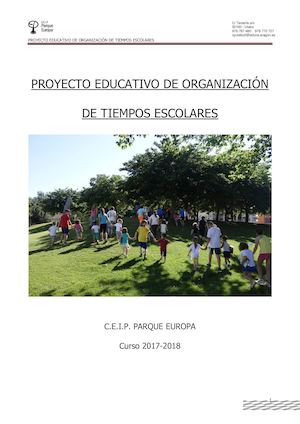 Proyecto Jornada Contínua CEIP PARQUE EUROPA 2017
