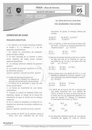 Ficha Para Boletín 5 5to