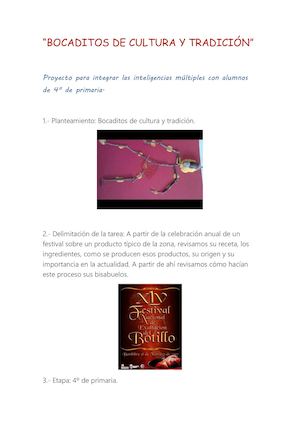 Bocaditos De Cultura Y Tradición