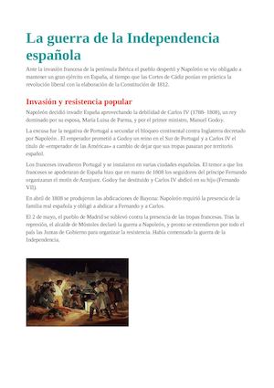 Guerra De Independencia