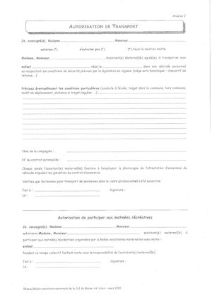 Annexes Contrat De Travail