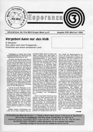ESPERANZA-INFO NR. 3/95 (Mai/Juni 1995)
