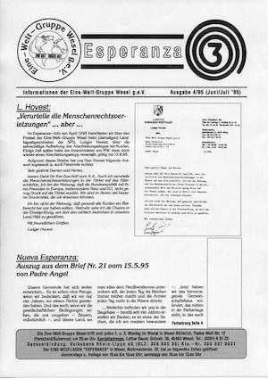 ESPERANZA-INFO NR. 4/95 (Juni/Juli 1995)
