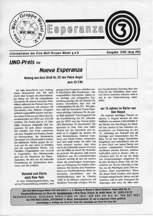 ESPERANZA-INFO NR. 5/95 (Aug. 1995)