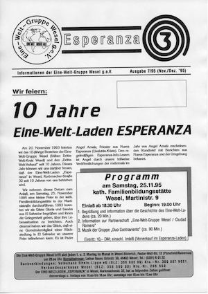 ESPERANZA-INFO NR. 7/95 (Nov./Dez. 1995)