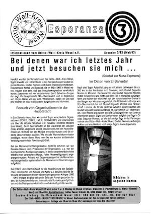 ESPERANZA-INFO NR. 3/93 (Mai 1993)