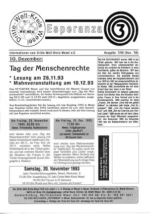 ESPERANZA-INFO NR. 7/93 (Nov. 1993)